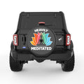 HEAVILY MEDITATED BLACK CARBON FIBER TIRE COVER