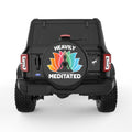 HEAVILY MEDITATED BLACK TIRE COVER