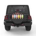 HELLO SUMMER PEARL  WHITE CARBON FIBER TIRE COVER