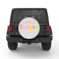 HELLO SUMMER BLACK TIRE COVER