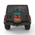 HELLO SUNSHINE BLACK CARBON FIBER TIRE COVER