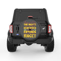 HERE IS TO THE NIGHTS WE WON T REMEMBER BLACK CARBON FIBER TIRE COVER