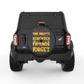 HERE IS TO THE NIGHTS WE WON T REMEMBER BLACK TIRE COVER