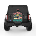 HOLIDAYS ARE BETTER IN FLIP FLOPS BLACK TIRE COVER