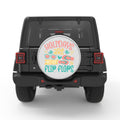 HOLIDAYS ARE BETTER IN FLIP FLOPS BLACK TIRE COVER