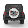 HONOR THE FALLEN THANK THE LIVING SILVER CARBON FIBER TIRE COVER