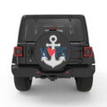 HOPE ANCHOR PEARL  WHITE CARBON FIBER TIRE COVER