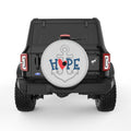 HOPE ANCHOR SILVER CARBON FIBER TIRE COVER