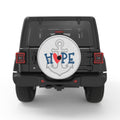 HOPE ANCHOR SILVER CARBON FIBER TIRE COVER