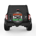 HUNTING IS CALLING BLACK TIRE COVER