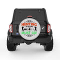 HUNTING IS CALLING SILVER CARBON FIBER TIRE COVER