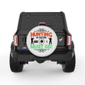 HUNTING IS CALLING PEARL  WHITE CARBON FIBER TIRE COVER