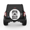 HUNTING IS LIKE SEX WHITE TIRE COVER