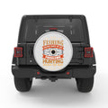 HUNTING SOLVES THE REST SILVER CARBON FIBER TIRE COVER