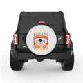 HUNTING SOLVES THE REST PEARL  WHITE CARBON FIBER TIRE COVER