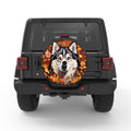 HUSKY AUTUMN BLACK CARBON FIBER TIRE COVER
