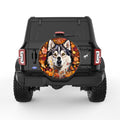 HUSKY AUTUMN BLACK CARBON FIBER TIRE COVER