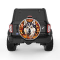HUSKY AUTUMN SILVER CARBON FIBER TIRE COVER