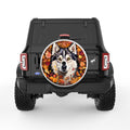 HUSKY AUTUMN PEARL  WHITE CARBON FIBER TIRE COVER