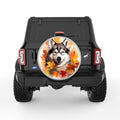 HUSKY FALL SILVER CARBON FIBER TIRE COVER