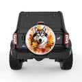 HUSKY FALL PEARL  WHITE CARBON FIBER TIRE COVER