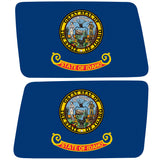 IDAHO STATE FLAG QUARTER WINDOW DRIVER & PASSENGER DECALS