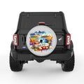 IDAHO SILVER CARBON FIBER TIRE COVER