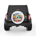 IDAHO PEARL  WHITE CARBON FIBER TIRE COVER
