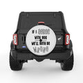 IF I AGREE WITH YOU PEARL  WHITE CARBON FIBER TIRE COVER
