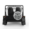 IF YOU CANT BE KIND BE QUIET SILVER CARBON FIBER TIRE COVER FOR MOKE