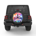 ILLINOIS BLACK CARBON FIBER TIRE COVER