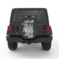 ILLINOIS COMPILATION PEARL  WHITE CARBON FIBER TIRE COVER
