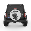 ILLINOIS COMPILATION SILVER CARBON FIBER TIRE COVER