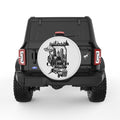 ILLINOIS COMPILATION PEARL  WHITE CARBON FIBER TIRE COVER