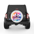 ILLINOIS PEARL  WHITE CARBON FIBER TIRE COVER