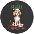ILL BEAGLE FOR CHRISTMAS BLACK CARBON FIBER TIRE COVER