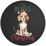 ILL BEAGLE FOR CHRISTMAS BLACK TIRE COVER