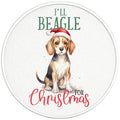 ILL BEAGLE FOR CHRISTMAS BLACK TIRE COVER