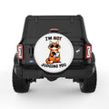IM JUDGING YOU CAT WHITE TIRE COVER