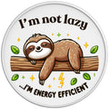 IM NOT LAZY SLOTH WHITE TIRE COVER