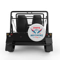 INDEPENDENCE DAY ROCKETS WHITE CARBON FIBER TIRE COVER FOR MOKE