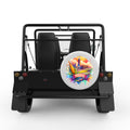 INDIANA WHITE CARBON FIBER TIRE COVER FOR MOKE
