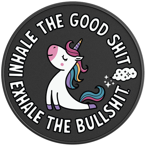 INHALE THE GOOD PEARL  WHITE CARBON FIBER TIRE COVER