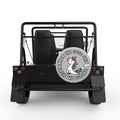 INHALE THE GOOD SILVER CARBON FIBER TIRE COVER FOR MOKE