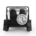INHALE THE GOOD WHITE CARBON FIBER TIRE COVER FOR MOKE