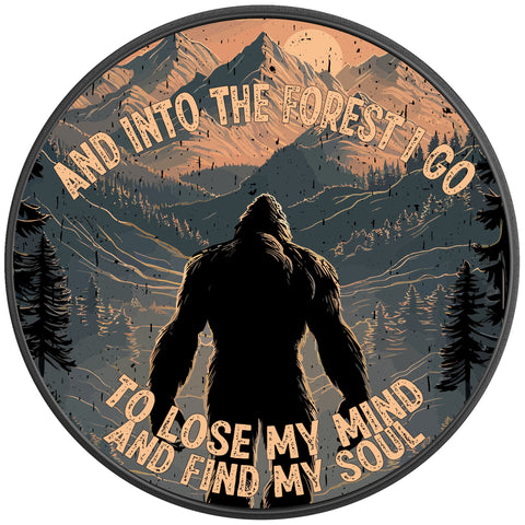 INTO THE FOREST SASQUATCH BLACK CARBON FIBER TIRE COVER