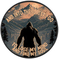 INTO THE FOREST SASQUATCH BLACK TIRE COVER