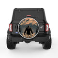 INTO THE FOREST SASQUATCH SILVER CARBON FIBER TIRE COVER