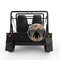 INTO THE FOREST SASQUATCH SILVER CARBON FIBER TIRE COVER FOR MOKE