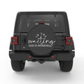 IN THE WAITING GOD IS WORKING PEARL  WHITE CARBON FIBER TIRE COVER